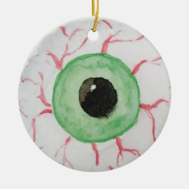 Augapfel Keramik Ornament (Vorne)