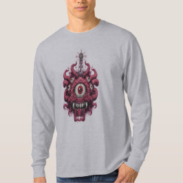 Augapfel-Monster-Sci-Fi-Mutant-Langarmshirt T-Shirt