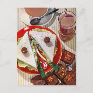 Augapfel-Sandwich scharf Postkarte