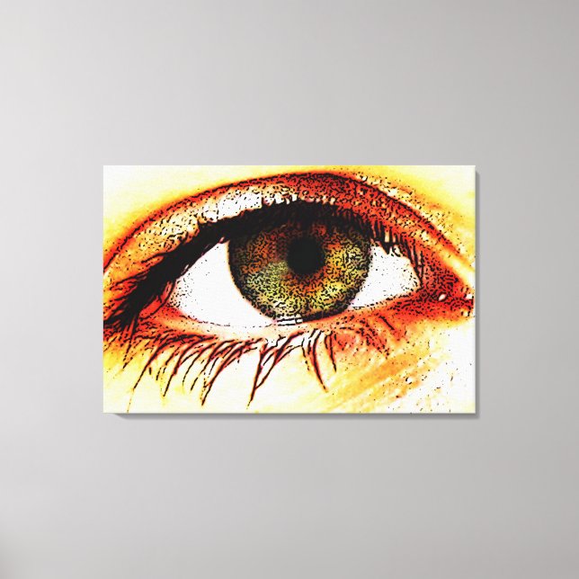 Auge 36x24 (90x60cm) Waccna Leinwanddruck (Vorderseite)
