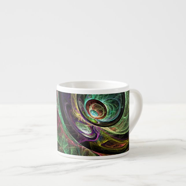 Auge Abstrakt Art Espresso Tasse (Vorderseite Rechts)