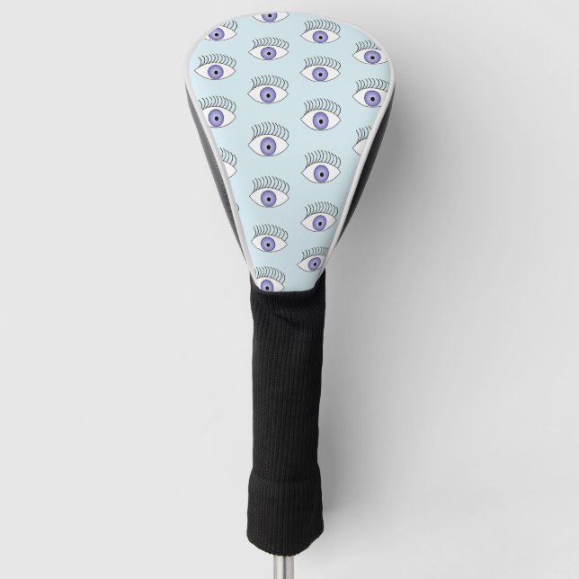 Auge auf blau golf headcover (Vorderseite)