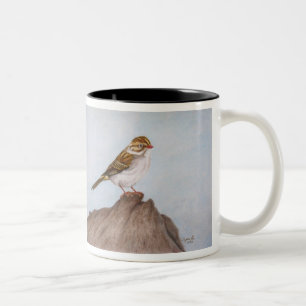 Auge auf der Sparrow Inspiration-Tasse Zweifarbige Tasse