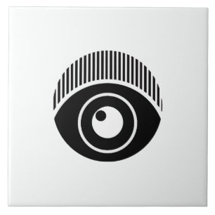 Auge auf dich Motif Fliese
