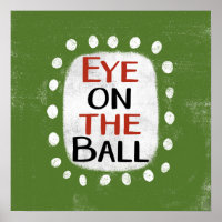 Auge auf die Ball-Poster-Wand Kunst