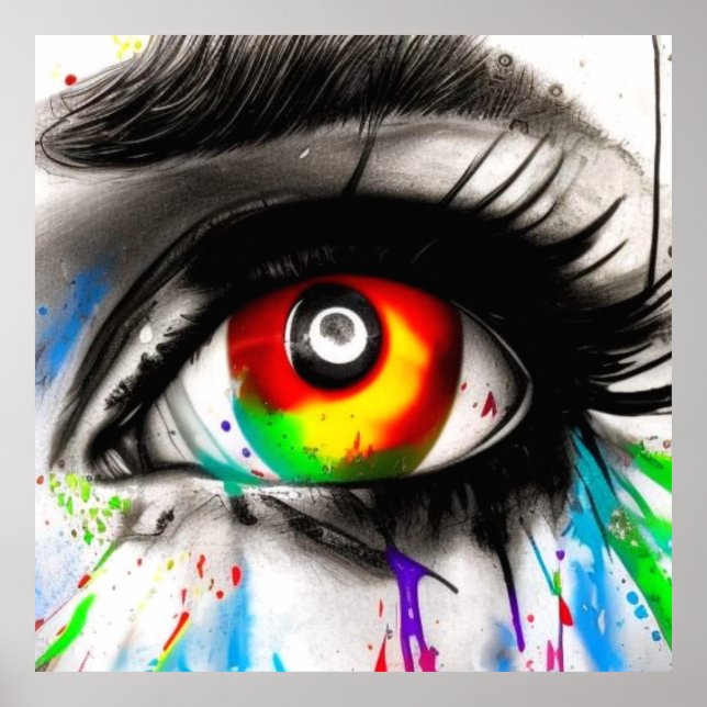 AUGE! Auffälliges Bild. Poster (Vorne)