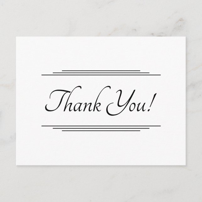 Auge auffängt "Danke!" Postkarte (Vorderseite)