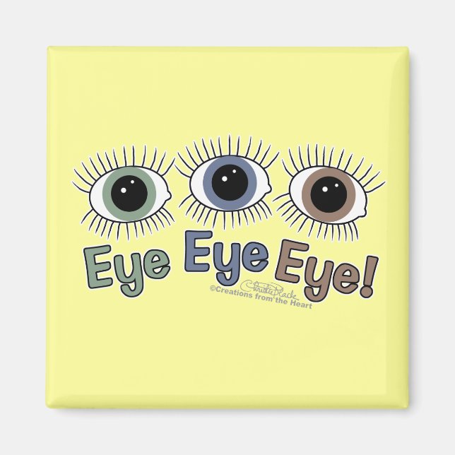 Auge Augen Auge! Magnet (Vorne)