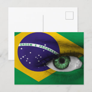 Auge Brasiliens Postkarte
