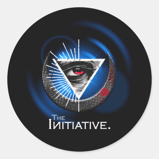Auge der Initiative Blue Art Sticker (Vorderseite)