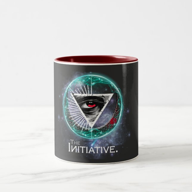 Auge der Initiative Spark Zweifarbige Tasse (Mittel)