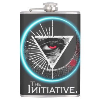 Auge der Initiative Vinyl Wrapped Flask Flachmann