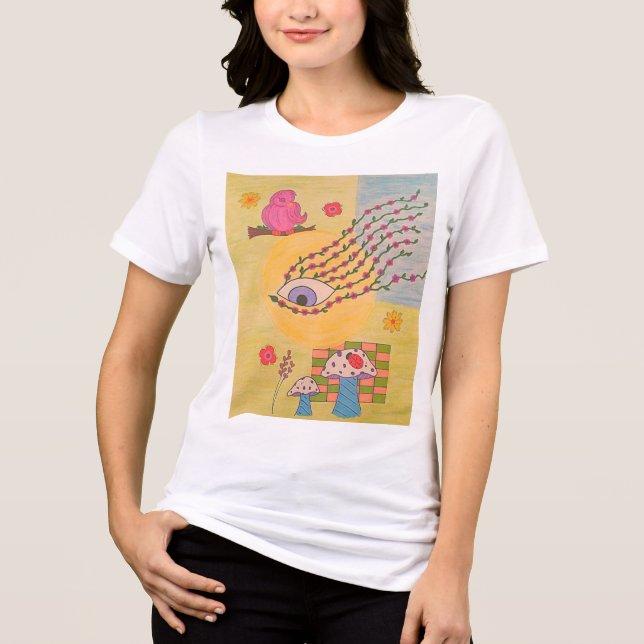Auge der Natur Tri-Blend Shirt (Vorderseite)