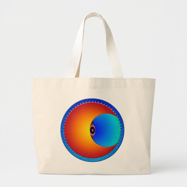 Auge der Sun Jumbo-Tasche Jumbo Stoffbeutel (Vorne)