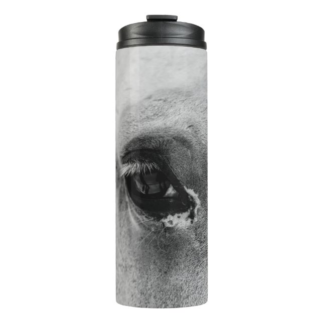 AUGE DER WEISSEN PFERDE THERMOSBECHER (Vorderseite)