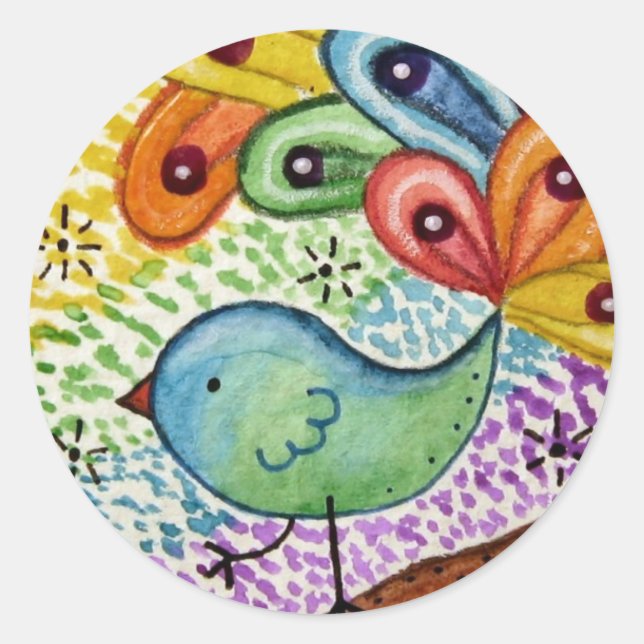 "Auge des Betrachters" Runder Aufkleber (Vorderseite)