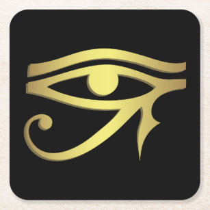 Auge des horus Ägyptersymbols Rechteckiger Pappuntersetzer
