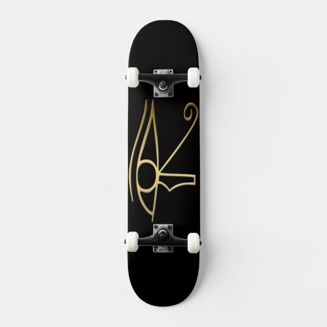 Auge des Horus Ägyptersymbols Skateboard (Vorderseite)