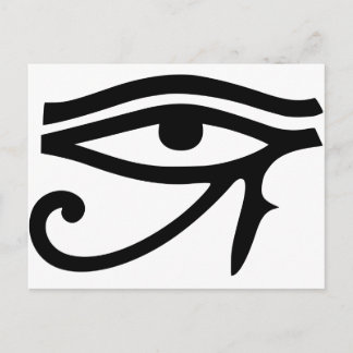 Auge des Horus ägyptischer Gott Geschenkidee Postkarte