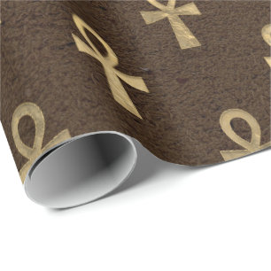Auge des Horus Gold Ägyptische Hieroglyphische Br Geschenkpapier