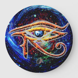 Auge des Horus Große Wanduhr