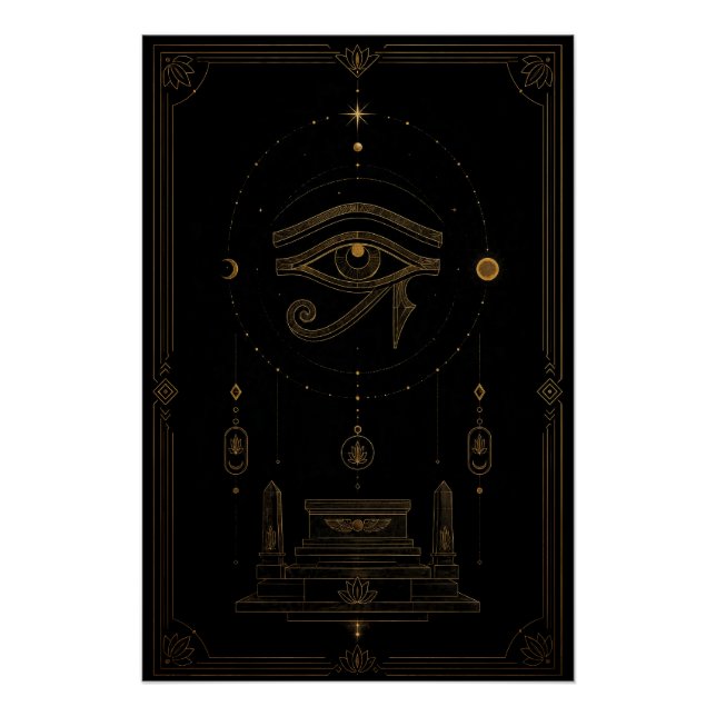 Auge des Horus Himmelaltar Poster (Vorderseite)