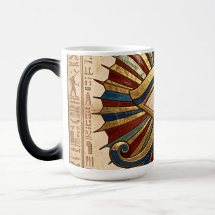 Auge des Horus mit ägyptischen Hieroglyphen Spirit Verwandlungstasse