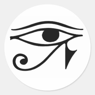Auge des Horus Runder Aufkleber