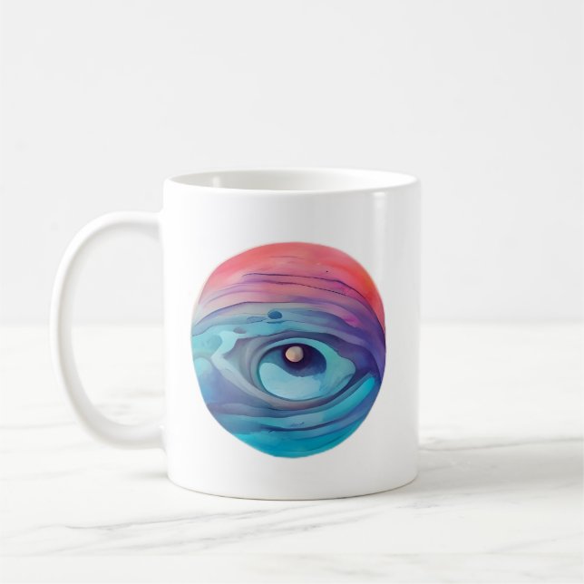Auge des Kosmos Kaffeetasse (Links)