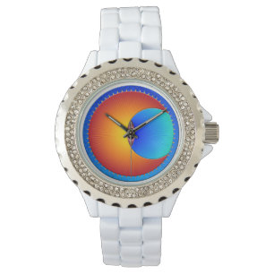 Auge des Kristall Armbanduhr