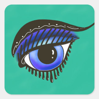 Auge des Medusa Square Sticker