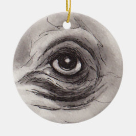 Auge des Nilpferds – Blick Sammlung Keramik Ornament