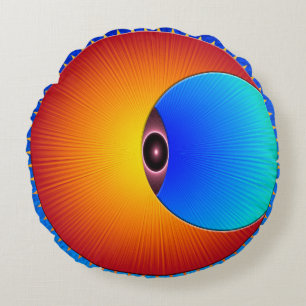 Auge des runden Kissens Rundes Kissen