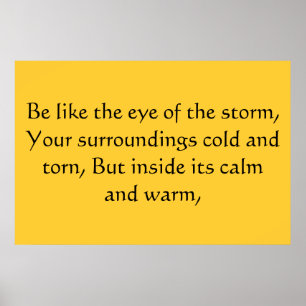 Auge des Sturms Poster