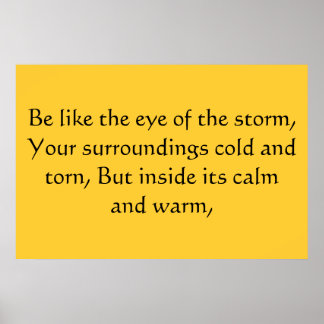 Auge des Sturms Poster