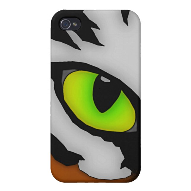 Auge des Tiger iPhone 4 Falles Hülle (Hinten)