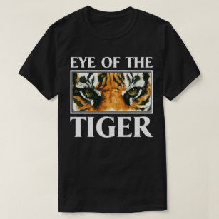 Auge des Tiger-Slogan-motivierend TierT-Shirts T-Shirt