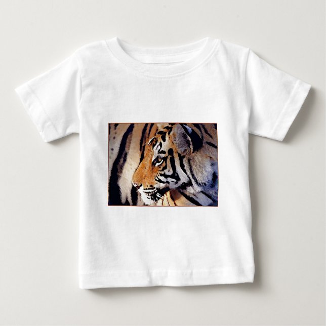 Auge des Tigers Baby T-shirt (Vorderseite)