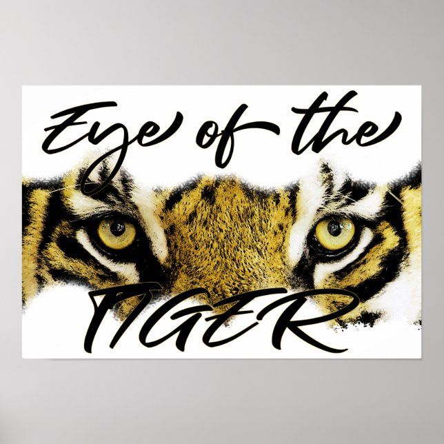 Auge des Tigers, Tiger, motivierend, Inspiration Poster (Vorne)