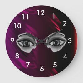 Auge des Zeitrads Große Wanduhr