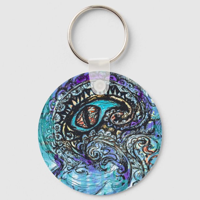 Auge eines Seemanners Schlüsselanhänger (Vorderseite)