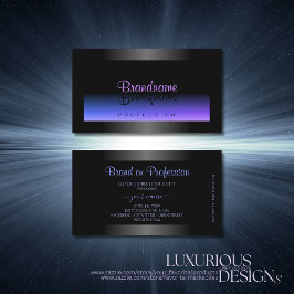 Auge fängt Schwarz Blau und Rosa Gradient Visitenkarte