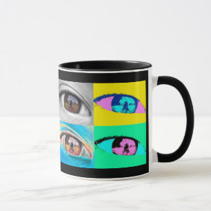 Auge Fotos und pop' Stilkunst Tasse