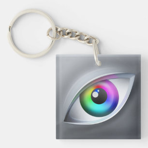 Auge für Farbapp-Schlüsselkette Schlüsselanhänger