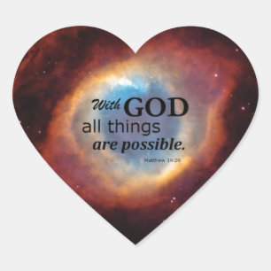 Auge Gottes Herz-Aufkleber