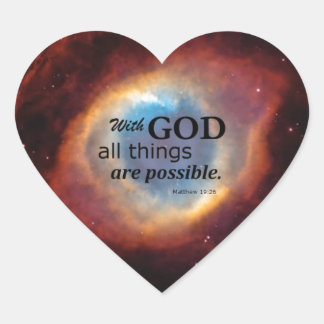 Auge Gottes Herz-Aufkleber