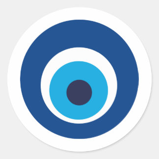 auge Grieche Runder Aufkleber