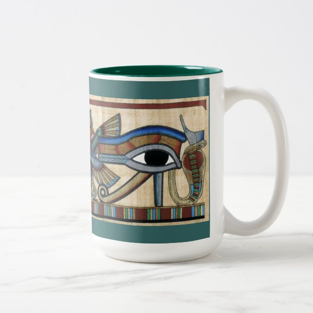Auge Horus Wadjet Tasse Ägyptische Kunst (Rechts)