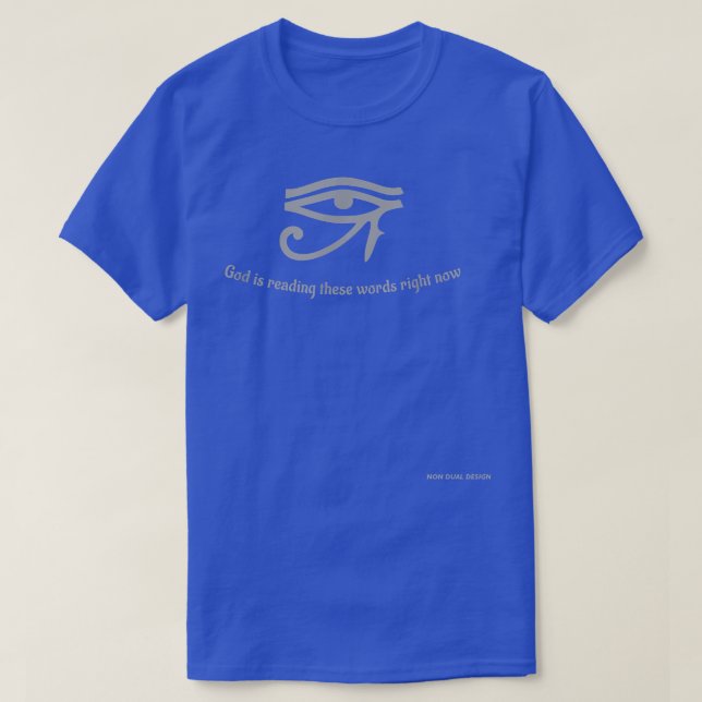 Auge HorusGottSpaß Spirituelle TAdvaita T-Shirt (Design vorne)