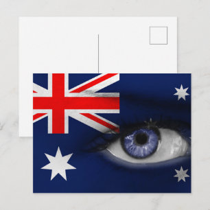 Auge in Australien Postkarte